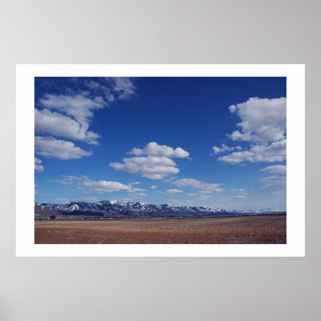 Poster bleu désert (Devant)