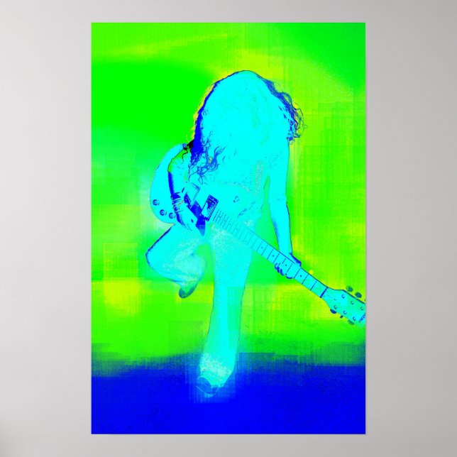 Poster bleu électrique (Devant)