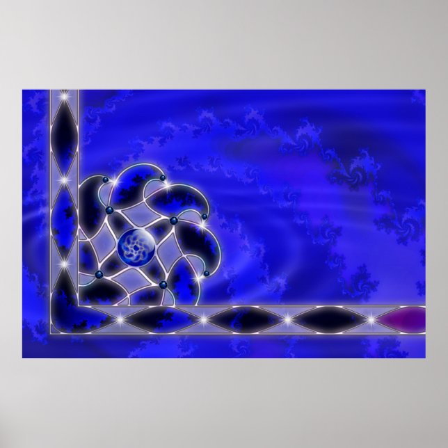 Poster Bleu en mer (Devant)