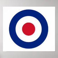 Poster bleu et blanc MOD | Cadeaux MOD