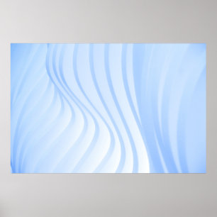 Poster Bleu et blanc rayé