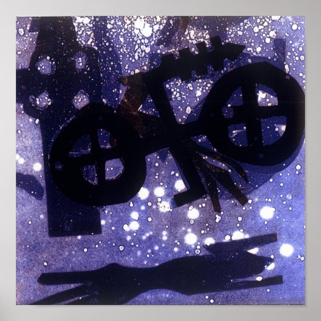 Poster Bleu foncé (Devant)