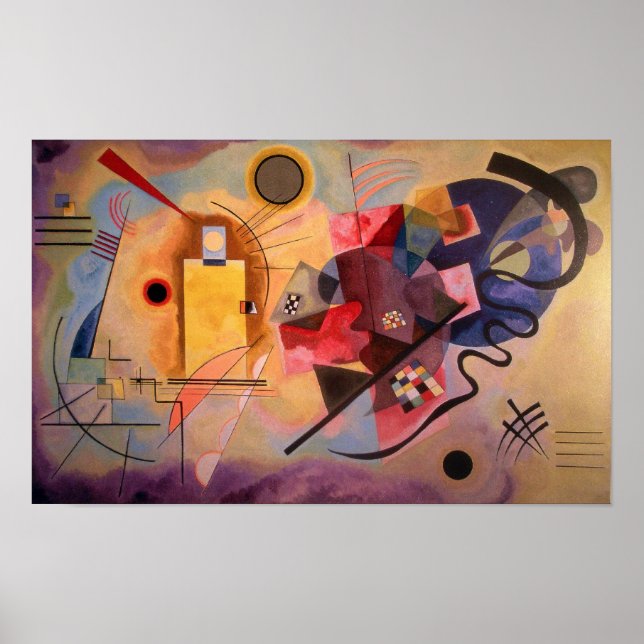 Poster Bleu jaune (Devant)