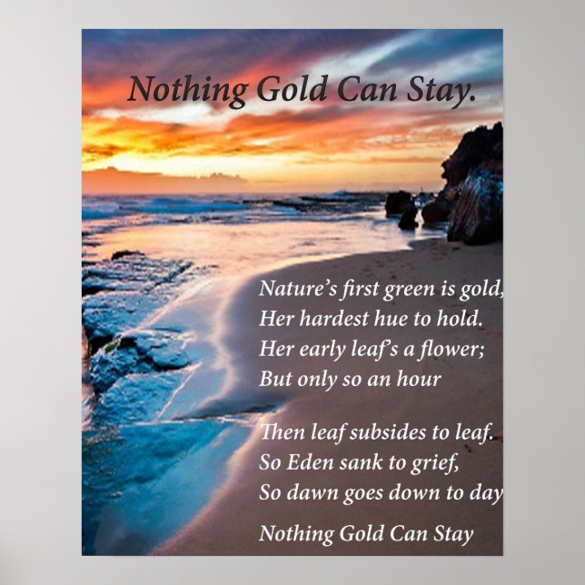 Poster Bleu marin (Devant)