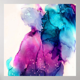 Poster bleu pastel