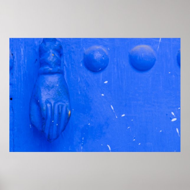 Poster Bleu Porte Knocker (Devant)