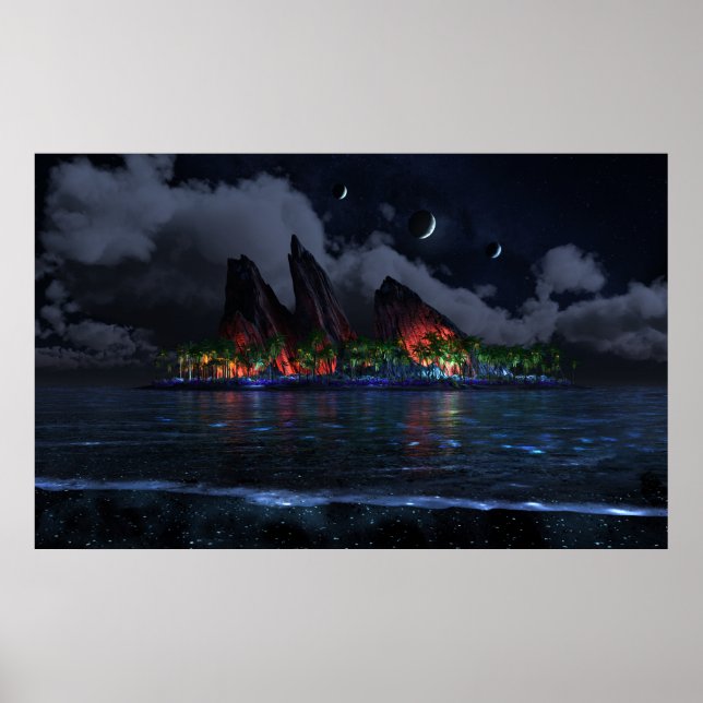 Poster Bleu sans fin (Nuit) (Devant)