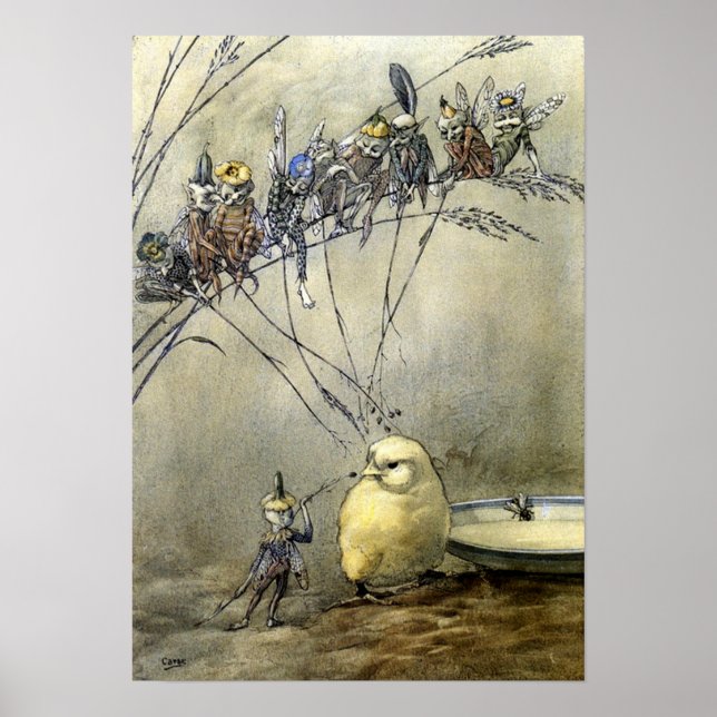 Poster Bleu ton "Bother the Gnat" (Devant)