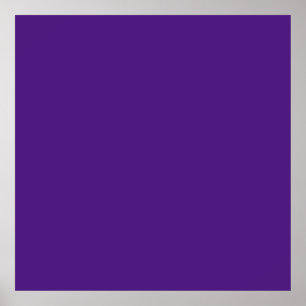 Poster Bleu-violet (roue de couleur) (couleur solide)