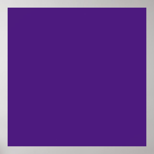 Poster Bleu-violet (roue de couleur) (couleur solide) (Devant)