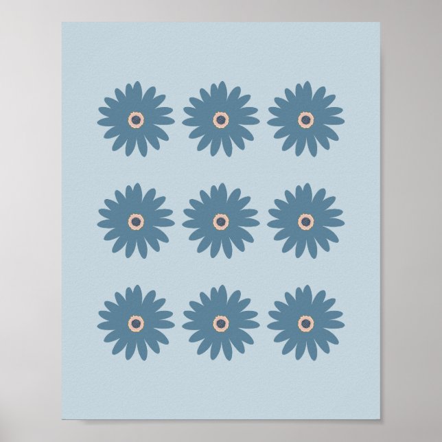 Poster Bleue Daisy (Devant)