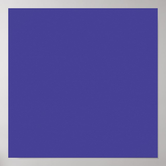 Poster bleuet (couleur solide) (Devant)