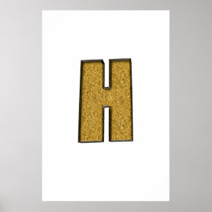 Poster Bling Gold H