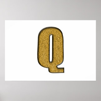 Poster Bling Gold Q