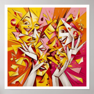 Poster Bliss fracturés