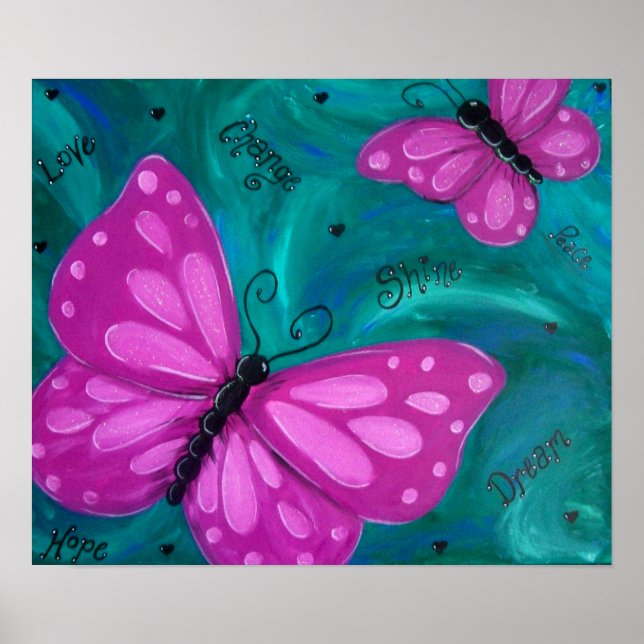 Poster Bliss papillon (Devant)