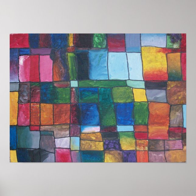 Poster Bloc de couleur (Devant)