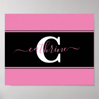 Poster Bloc de couleur personnalisé