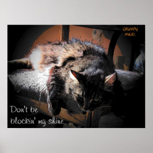 Poster Blockin mon éclat - ange grincheux