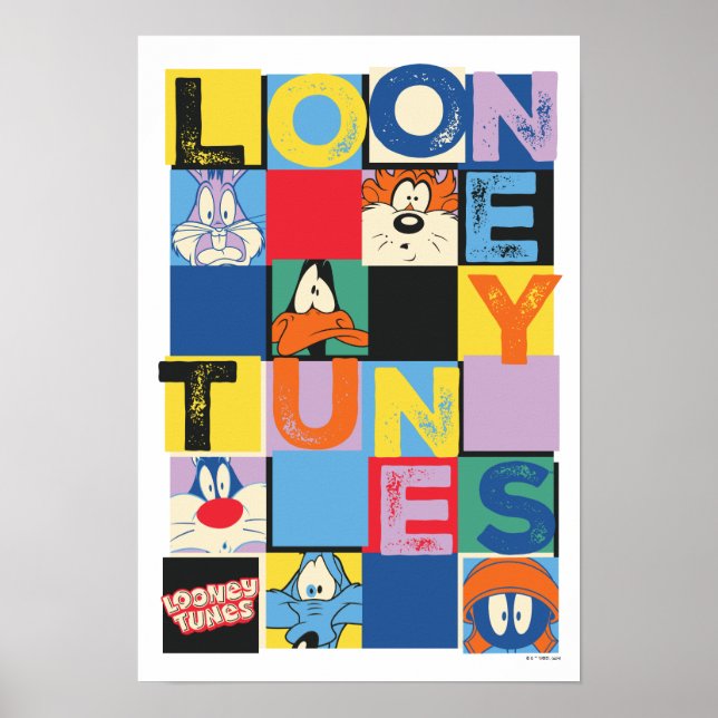 Poster Blocs de contrôle de caractères LOONEY TUNES™ (Devant)