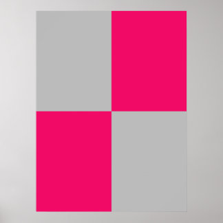 Poster Blocs de couleur rose et gris chaud