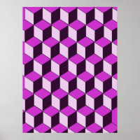 Poster - Blocs d'illusion optique