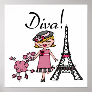 Poster Blond Hair Diva