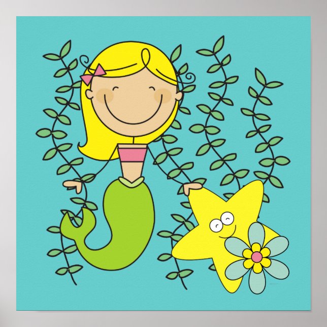 Poster Blond Mermaid (Devant)