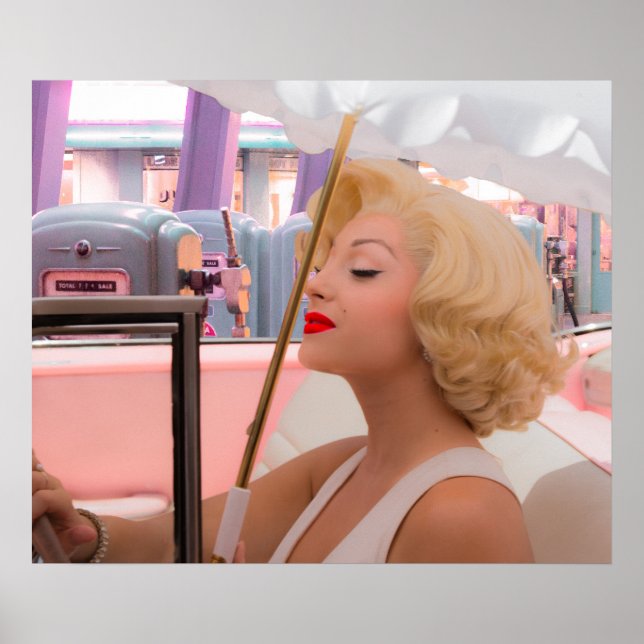 Poster Blonde et les années 50 (Devant)