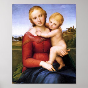 Poster Blonde Madonna et Baby Jesus