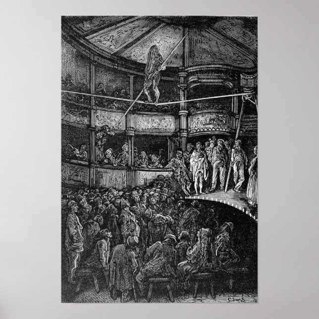 Poster Blondin à Shoreditch (Devant)