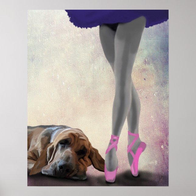 Poster Bloodhound Et Danseur De Ballet (Devant)
