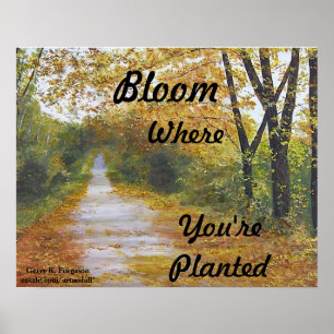 POSTER "BLOOM OÙ VOUS ÊTES PLANTÉ"