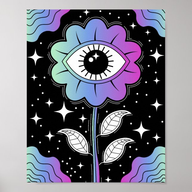 Poster Bloom psychédélique (Devant)