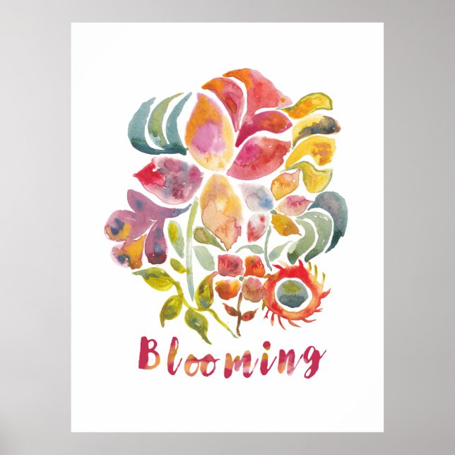 Poster Blooming (Devant)