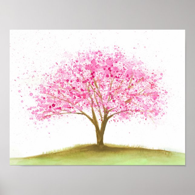 Poster Blossom | Flower Cherry Tree | Fleur de cerisiers (Devant)