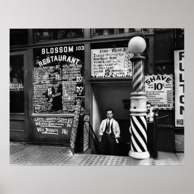 Poster Blossom Restaurant, 103 Bowery, 1935 (Devant)
