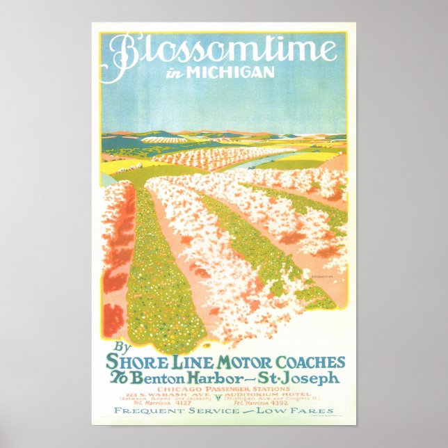 Poster Blossom Time dans le Michigan (Devant)
