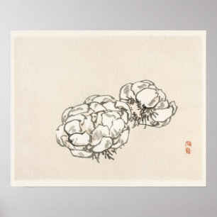 Poster Blossoms de Kōno Bairei (1844-1895)