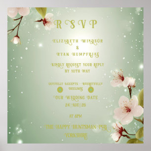 Poster Blossoms of Love" Collection Faire-part de mariage