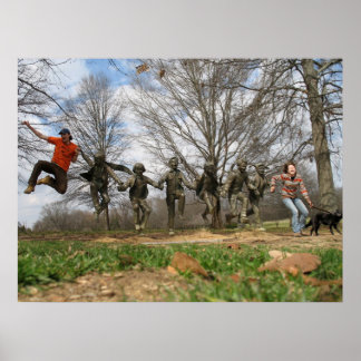 Poster Blount Cultural Park Jumping Statue