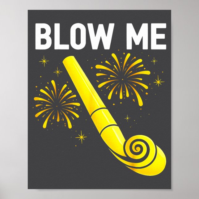 Poster Blow Me Fireworks Countdown Happy New Year 2026 Co (Devant)