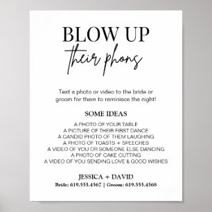 Poster Blow their Phone Sign   Jeu de chasse aux photos M