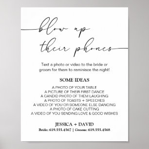 Poster Blow their Phone Sign   Jeu de chasse aux photos M