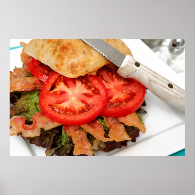 Poster BLT Sur Une Roulette Ciabatta (Devant)