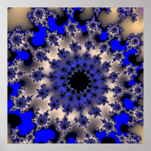 Poster Blue and Silver Eye