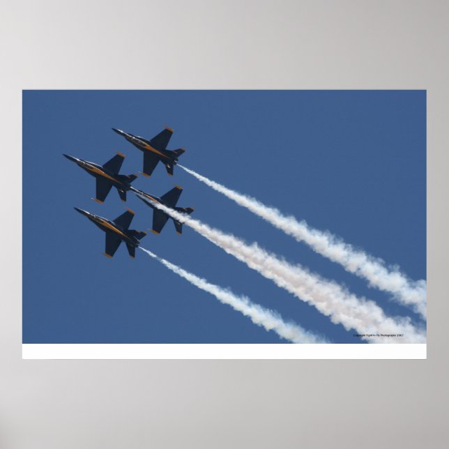 Poster Blue Angels de la marine américaine (Devant)