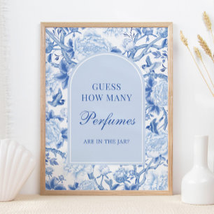 Poster Blue Chinoiserie Devine combien de parfums signe