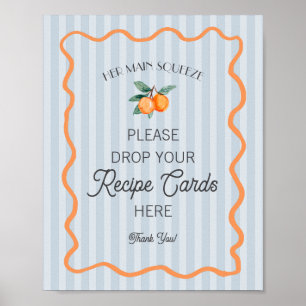Poster Blue Cutie Main Squeeze Citrus Partager une recett
