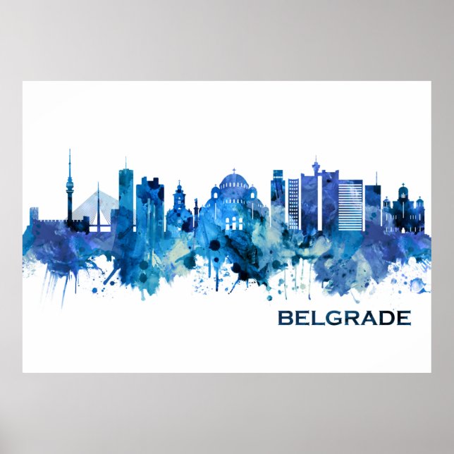 Poster Blue de Belgrade (Devant)